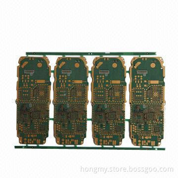 High-density 8-layered PCB with 1oz Copper Thickness, Immersion Gold Finish